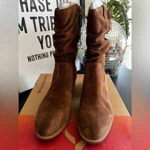 Comfortiva Brown Suede Boots